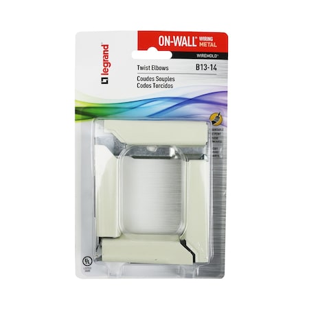 Wiremold Legrand On-Wall Twist Elbow 1 pk B13-14